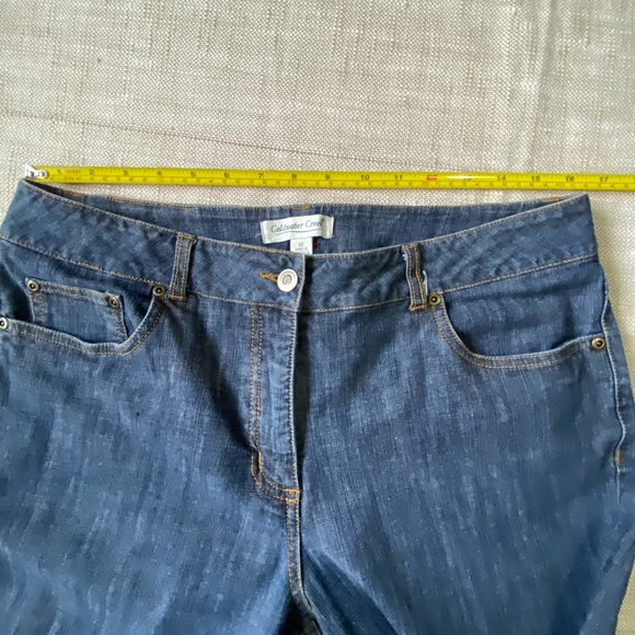 Coldwater Creek Womens Denim Cuffed Casual Vacation Capris-Sz-12 - Picture 11 of 16